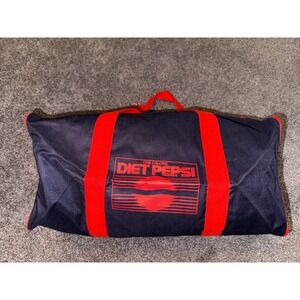 VTG Diet Pepsi - Penn National Race Course Navy Blue & Red Duffle Bag‎